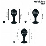ADDICTED TOYS - 3ER-SET ANALPLUG MIT JUWEL